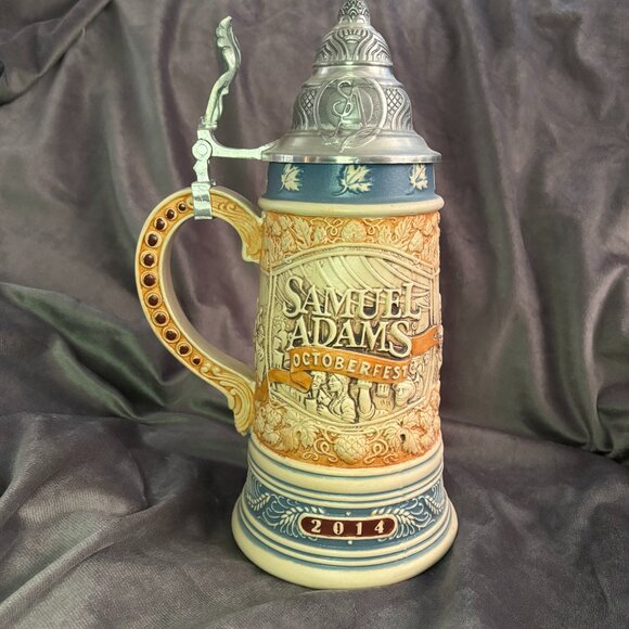 Samuel Adams Beer Stein Oktoberfest 2014 Limited Edition Octoberfest - Picture 1 of 10